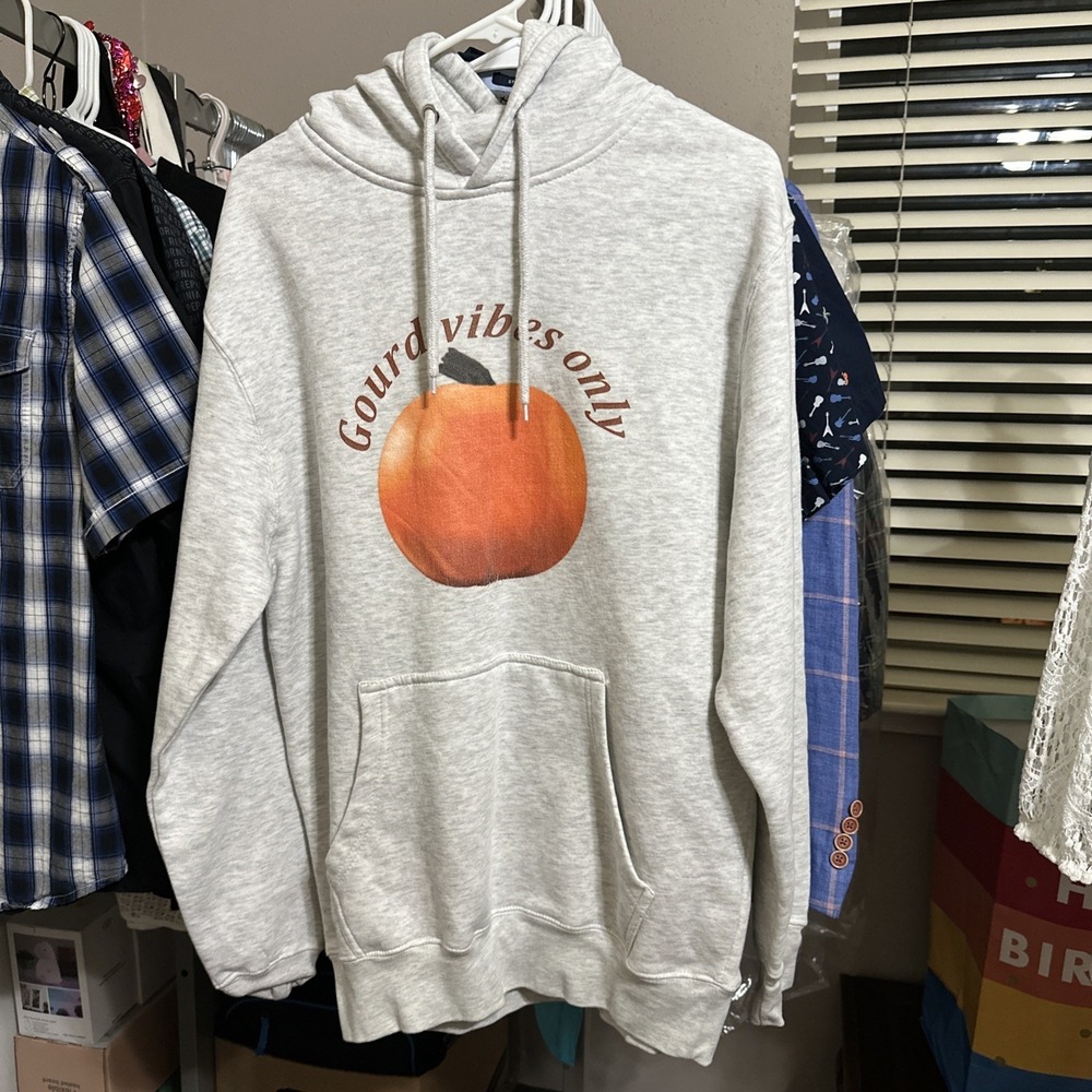 Autumn Fall Unisex Hoodie with Gourd Design Gift Medium Gardening Garden Plant - Picture 1 of 6